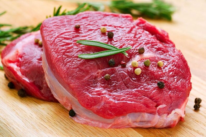 carne pentru a crește potența