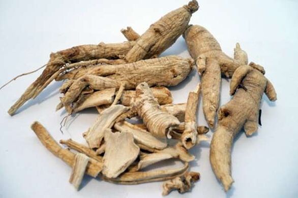Rădăcina de ginseng pentru a crește potența